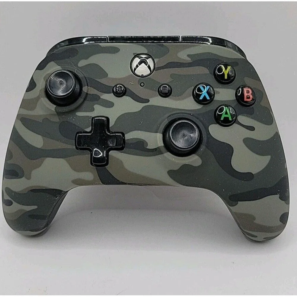 PDP Stealth Series Deluxe Wired Xbox Gaming Controller Green Camo- No Cord